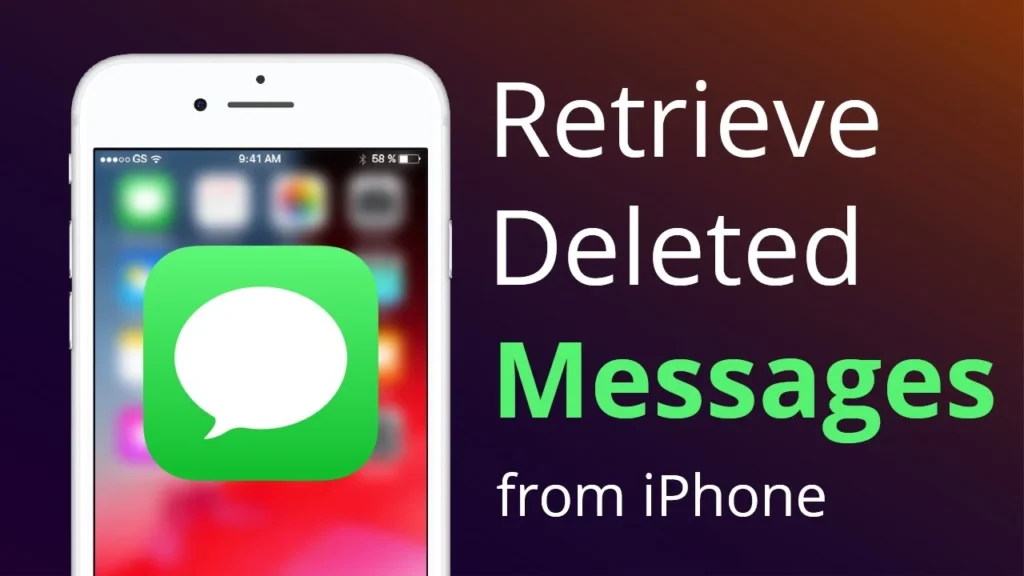 recover deleted messages on iPhone
